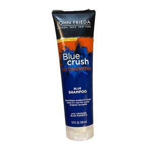 John Frieda Blue Crush Blue Shampoo & Brassy Hair Tones for Brunettes 8.3
